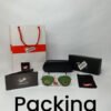 Ray Ban Silver Green Aviator Sunglasses - Image 2