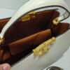 Torry Burch Eleanor Leather Satchel Bag White - Image 4